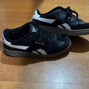Reebok Men's Black and White Sneakers